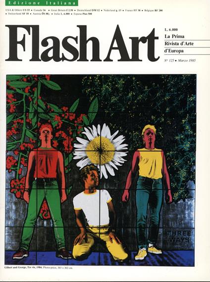 Flash Art. Marzo 1985 - N. 125 - Flash Art - copertina