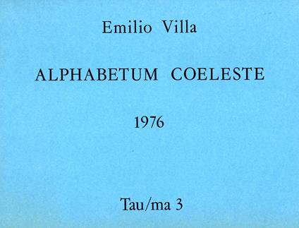 Alphabetum coeleste 1976 - Emilio Villa - copertina