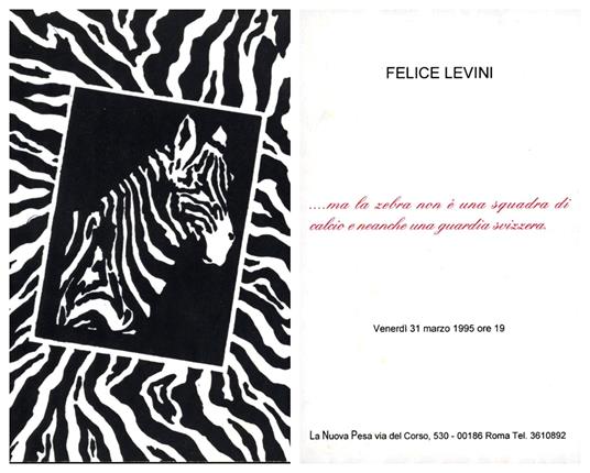 Felice Levini Felice Levini - copertina