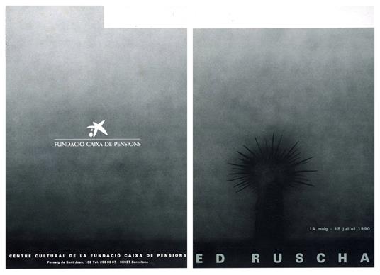 Ed Ruscha - copertina