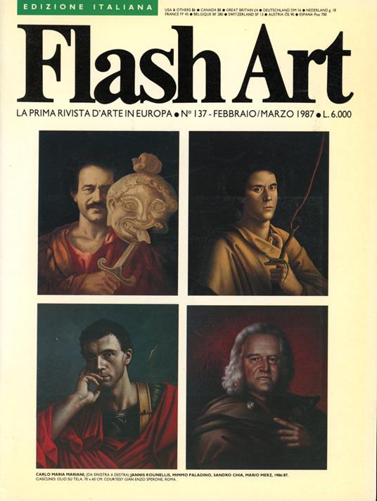 Flash Art. Aprile 1987, N. 137 - copertina