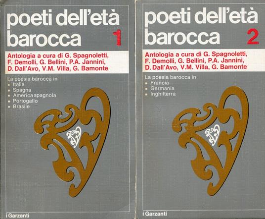 Poeti dell'età barocca - Giacinto Spagnoletti - copertina