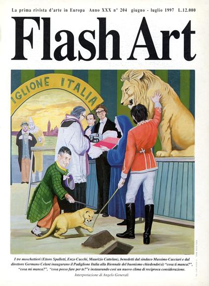 Flash Art. Giugno/Luglio 1997, No. 204 - copertina