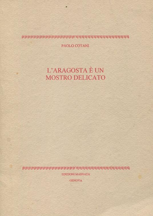 L' aragosta è un mostro delicato - copertina