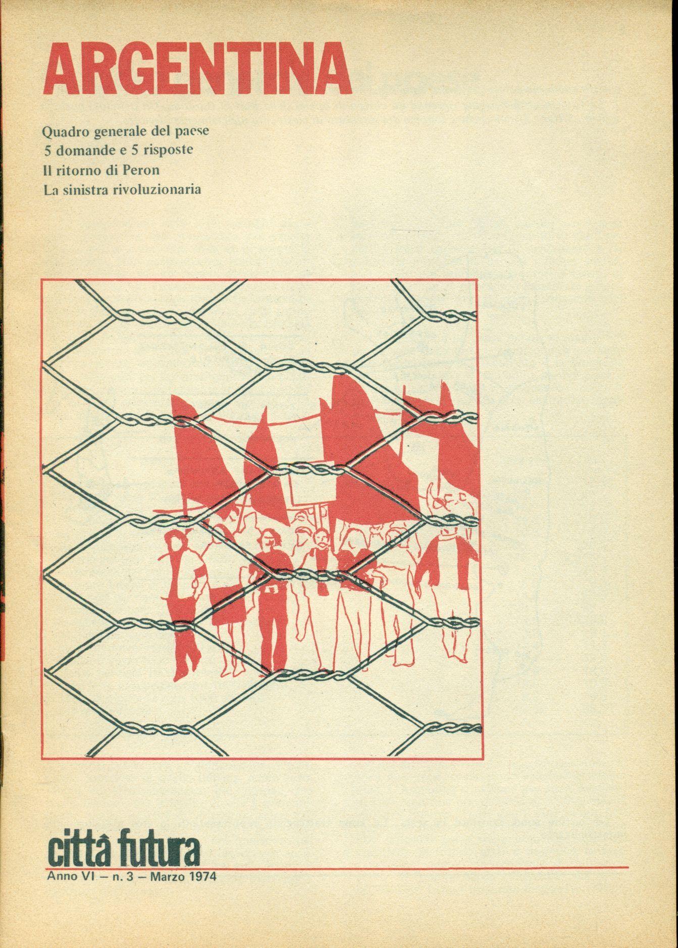 Raccolta di 4 fascicoli della rivista Città futura. Maggio 1974