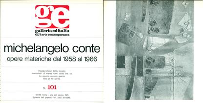 Michelangelo Conte opere materiche dal 1958 al 1966 - copertina
