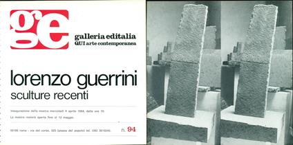 Lorenzo Guerrini sculture recenti - copertina