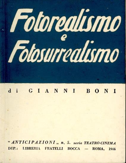 Fotorealismo e Fotosurrealismo - copertina