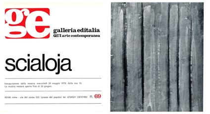 Scialoja - copertina