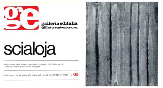 Scialoja - copertina