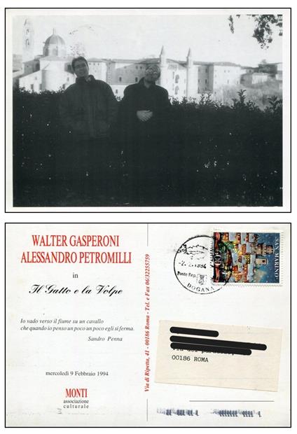 Walter Gasperoni, Alessandro Petromilli in Il Gatto e la Volpe - Walter Gasperoni - copertina