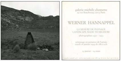 Werner Hannappel. La mesure du paysage. Landscape made to measure. Photographies 1991-1993 - copertina