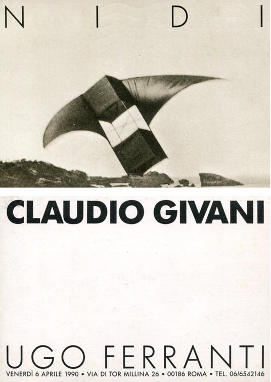 Claudio Givani. Nidi - copertina