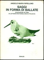 Saggi in forma di ballate