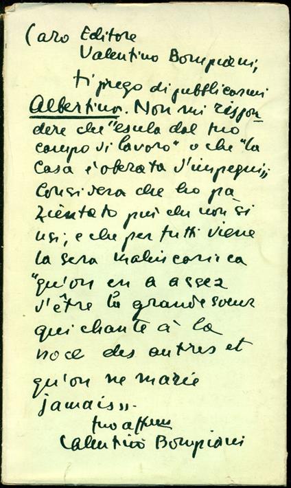 Albertina - Valentino Bompiani - copertina