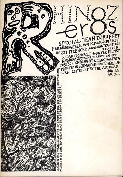 Rhinozeros. Special: Jean Dubuffet - copertina