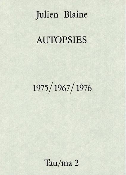 Autopsies 1975/1967/1976 - copertina