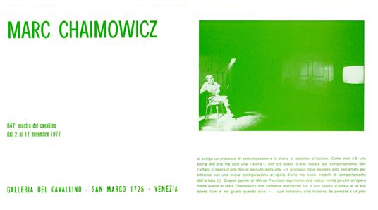 Marc Chaimowicz - copertina