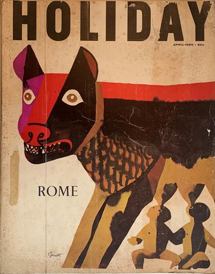 Holiday. Vol. 27, No. 4. April 1960. ROME - copertina