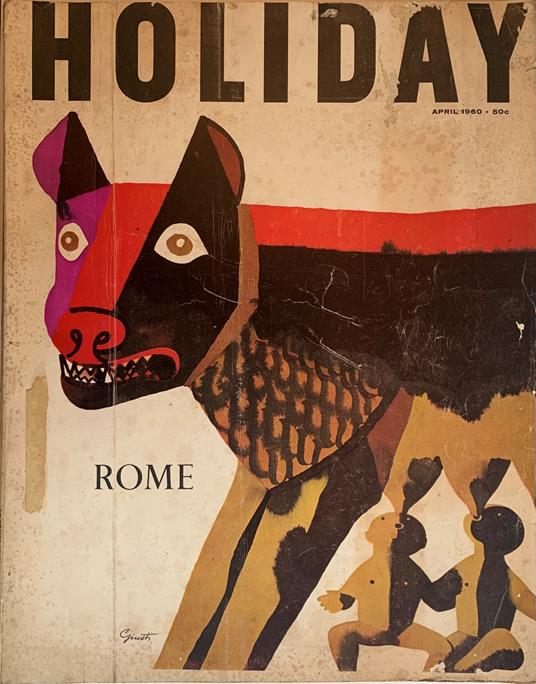 Holiday. Vol. 27, No. 4. April 1960. ROME - copertina