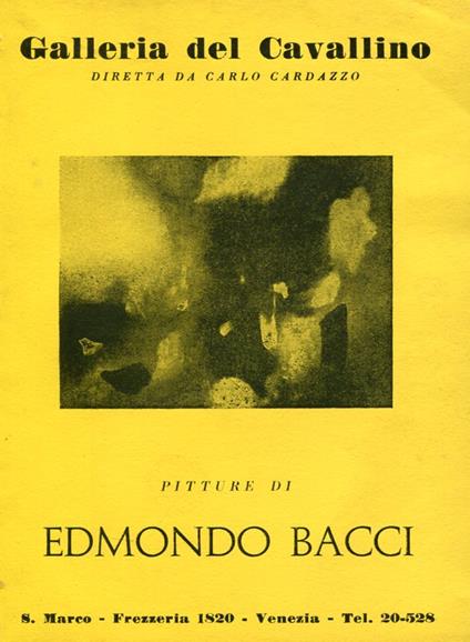 Pitture di Edmondo Bacci - copertina