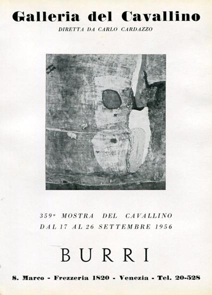 Burri - Alberto Burri - copertina