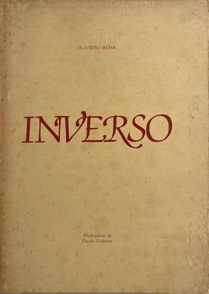 Inverso - Oliviero Beha - copertina