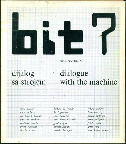 Bit International 7. Dialogue with the machine - copertina