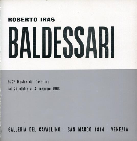 Roberto Iras Baldessari - copertina