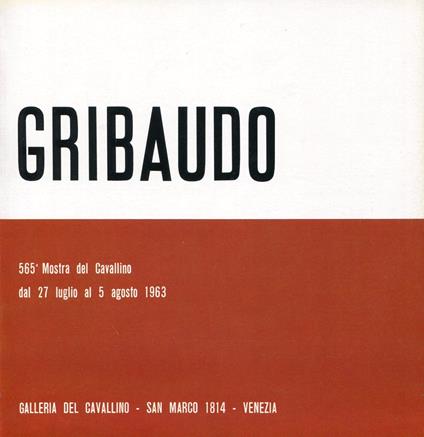 Gribaudo - Ezio Gribaudo - copertina