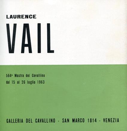 Laurence Vail - copertina