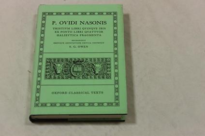 P. Ovidi Nasonis. Tristivm libri qvinqve ibis - P. Nasone Ovidio - copertina