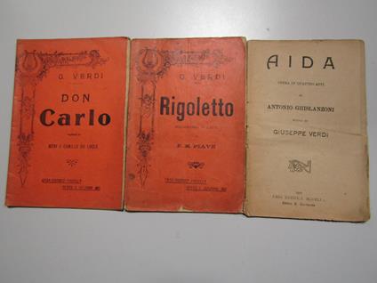 AA.VV. 3 libretti opere. Madella. 1910-13-16 - copertina
