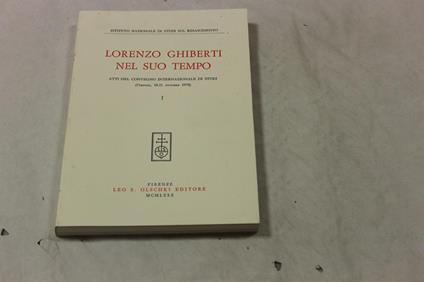 Lorenzo Ghiberti nel suo tempo. 2 volumi - copertina