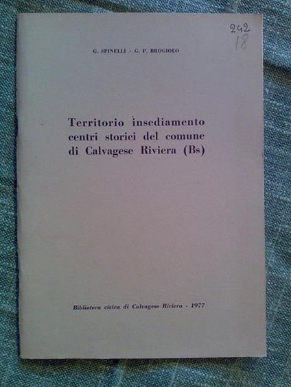 Territorio Insediamenti Centri Storici Di Calvagese - copertina