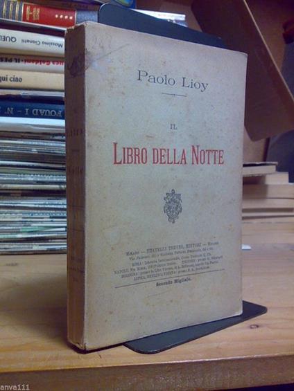 Paolo Lyoy - IL LIBRO DELLA NOTTE - 1906 - copertina