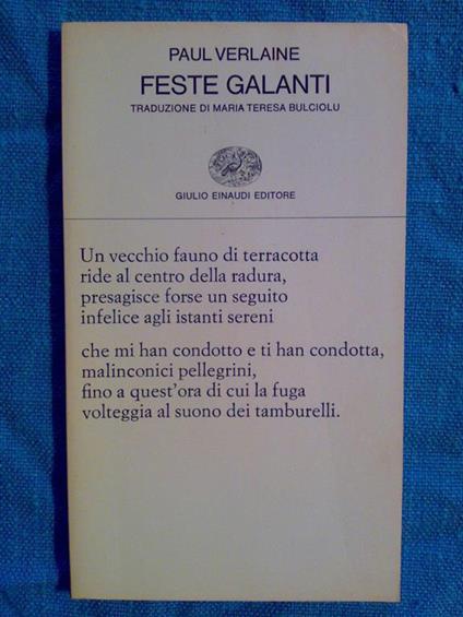 Paul Verlaine - FESTE GALANTI – 1979 - Paul Verlaine - copertina