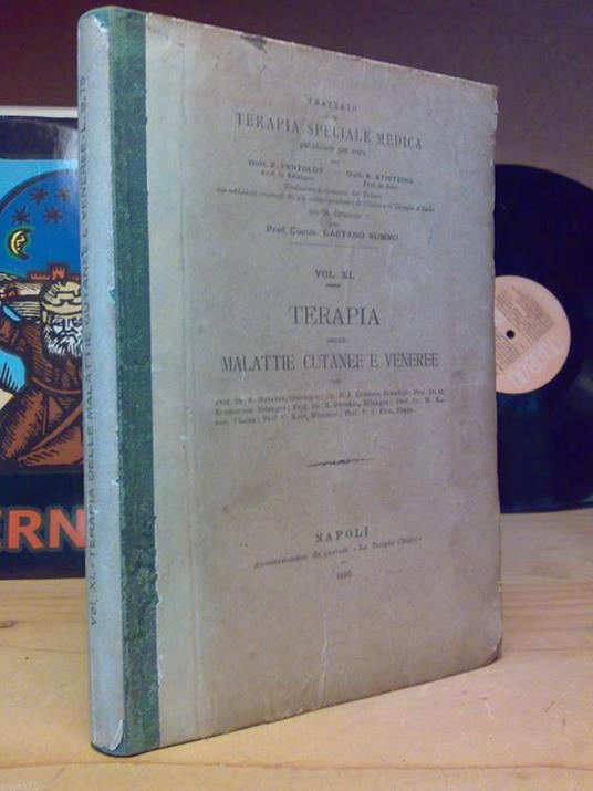 Terapia Delle Malattie Cutanee E Veneree - Napoli 1896 - copertina