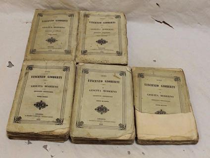 Vincenzo Gioberti. Il gesuita moderno. 5 volumi - Vincenzo Gioberti - copertina
