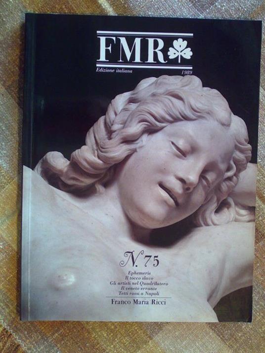 Fmr - Franco Maria Ricci - Num.75 - Ottobre 1989 - copertina