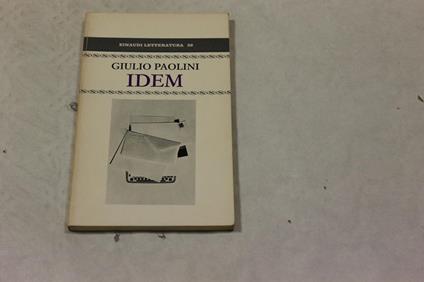 Giulio Paolini. Idem - copertina