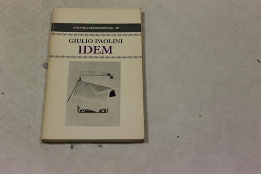 Giulio Paolini. Idem - copertina