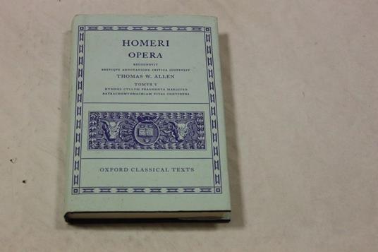 Omero. Opera - Omero - copertina