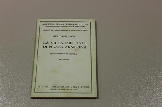 La La villa imperiale di piazza Armerina - Gino Vinicio Gentili - copertina