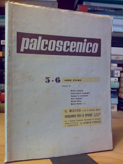 Palcoscenico - Rivista Di Arte Teatrale Anno Primo 5/6 - copertina