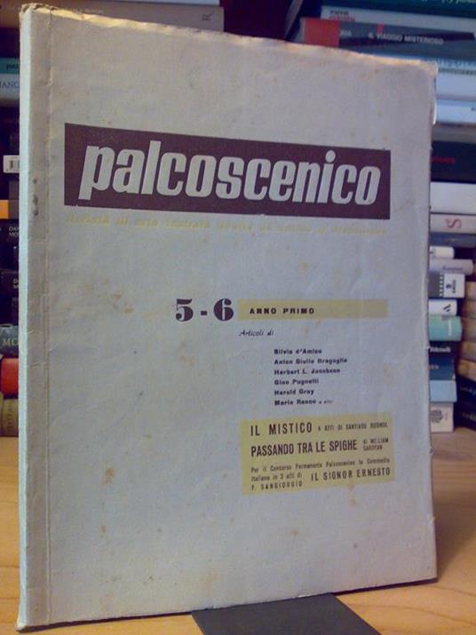 Palcoscenico - Rivista Di Arte Teatrale Anno Primo 5/6 - copertina