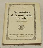 Les Les Matériaux de la conversation courante