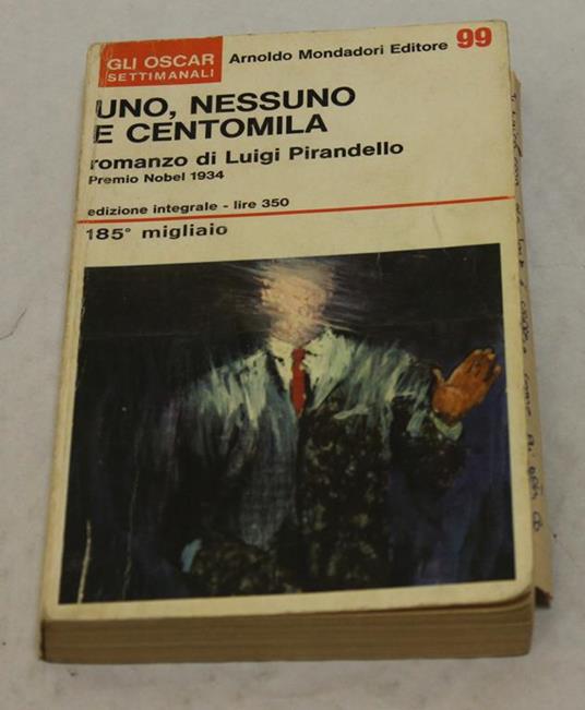 Uno nessuno e centomila - Luigi Pirandello - copertina