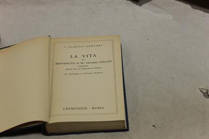 Cellini - La Vita - Benvenuto Cellini - copertina