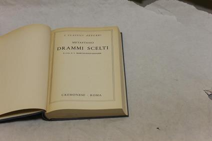 Drammi Scelti - Pietro Metastasio - copertina